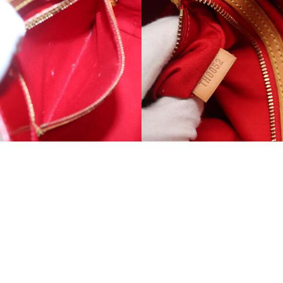 LOUIS VUITTON Monogram Vernis Reade MM Hand Bag Red Rouge M91086 - Picture 12 of 12